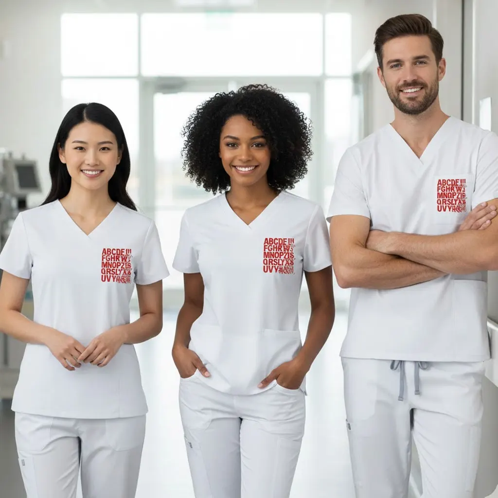 

Костюм медицинский (комплект) с цифровой печатью на заказ, весна-лето 2026 – тонкий, эластичный, быстросохнущий, для мужчин и женщин, врачей и медсестер