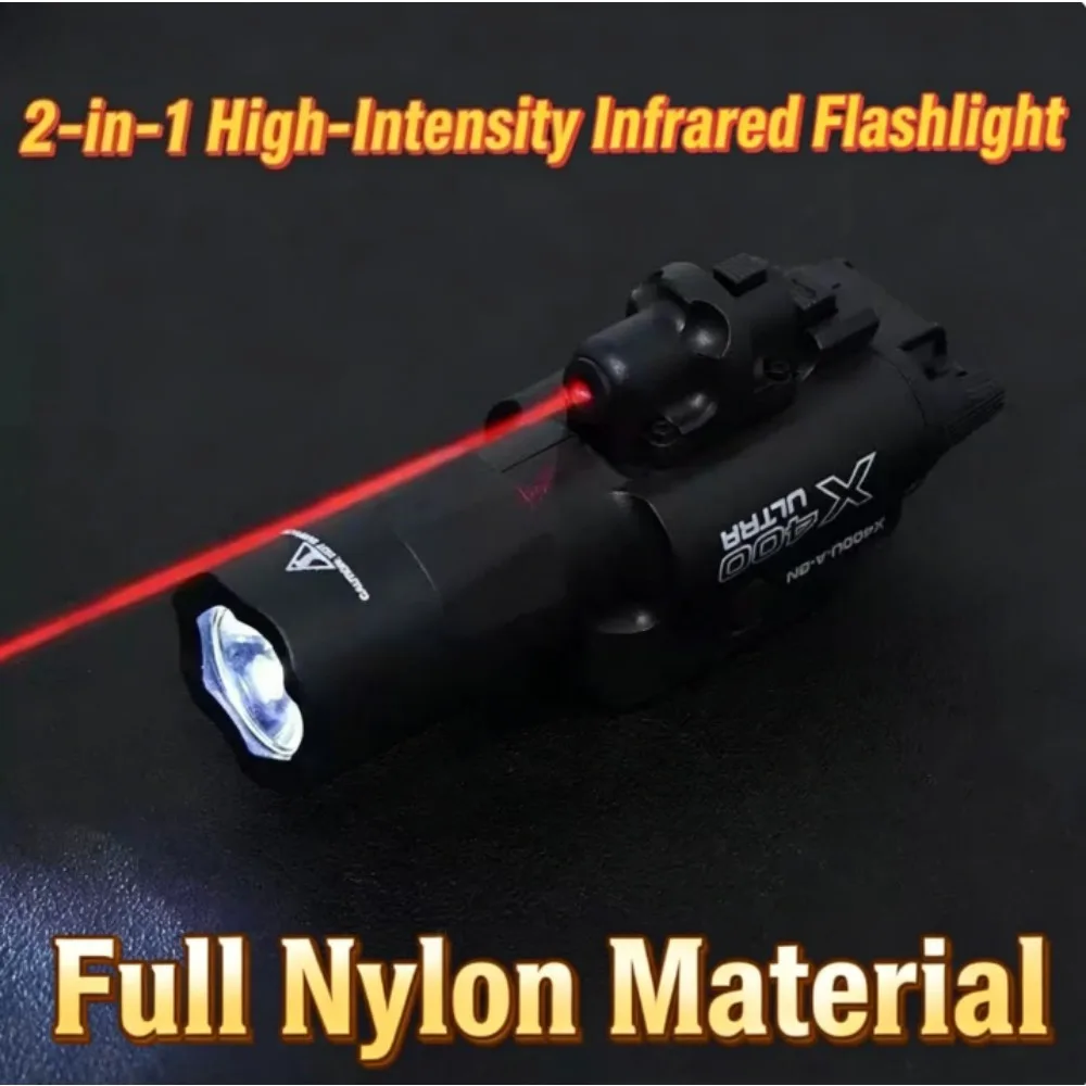X400 Taschenlampe 100 Lumen LED Weißlicht Stroboskop Jagd- und Suchlampe Passend für 20mm Schiene – Detail 5