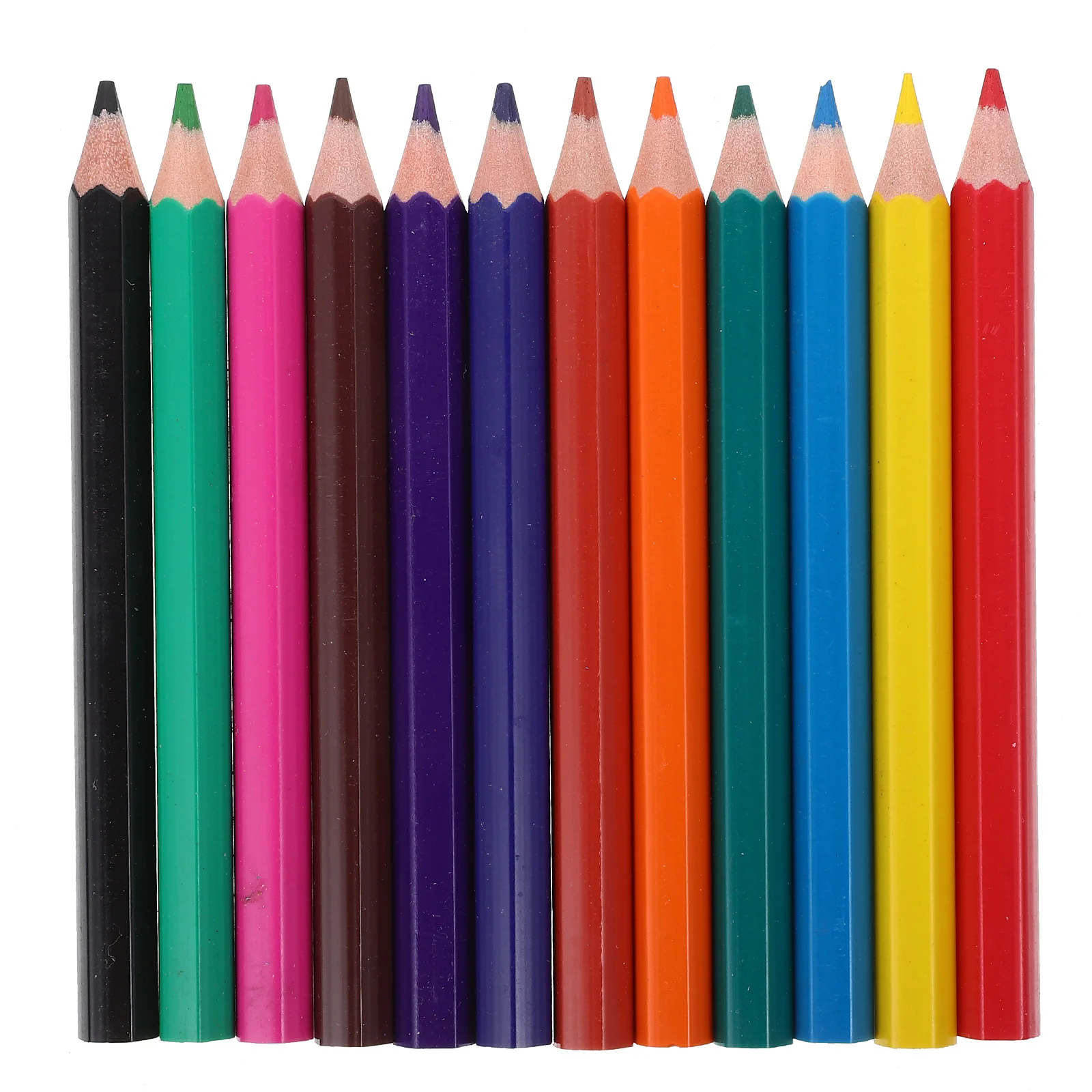 

Colored Pencils 6 Sets Erasable Plastic Kids Drawing Writing Bulk Bagged Smooth Long Writing Children Painting Pencils Portable
