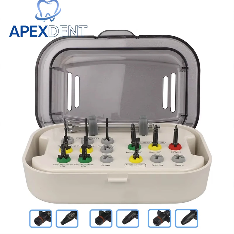 1Set Broken Dental Screw Extractor Remove Failed Im plant Pick Up SOS EndoFile Rescue