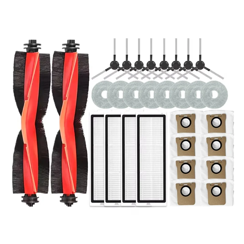 

【EXCLUSIVE】Spare Parts Kit(30PCS) For Xiaomi X20 Max/X20 Pro/D109GL/D102GL Vacuum Cleaner- Brush Filter, Mop Cloth, Dust Bag
