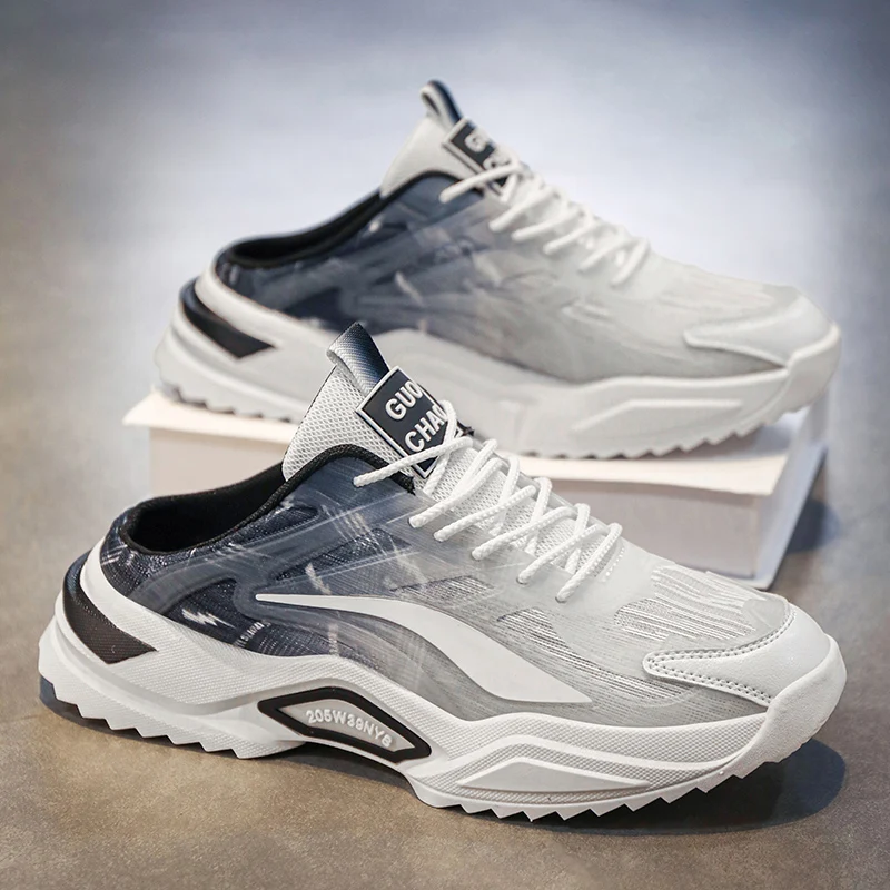 

2025 Spring and Autumn Sports Shoes Men's Travel and Leisure Shoes Breathable Mesh Running Shoes Men's Shoes