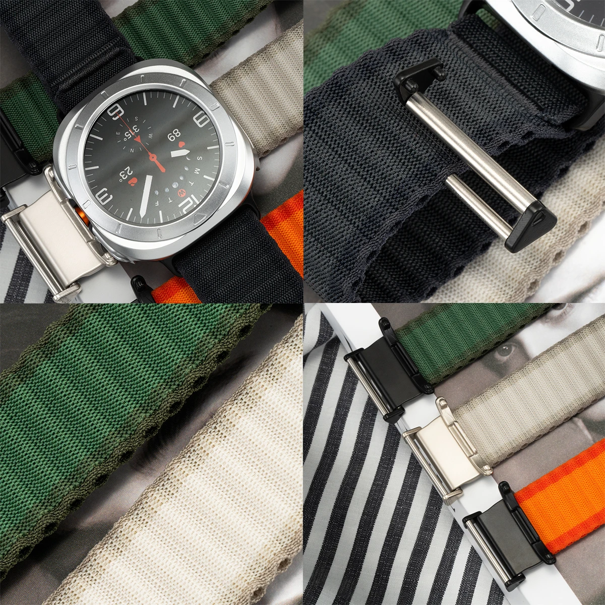 Case+Nylon Strap for Samsung Galaxy Watch 7 Ultra 47mm Wristband Bracelet PC Bumper for Galaxy Watch Ultra 47mm Screen Protector image 5