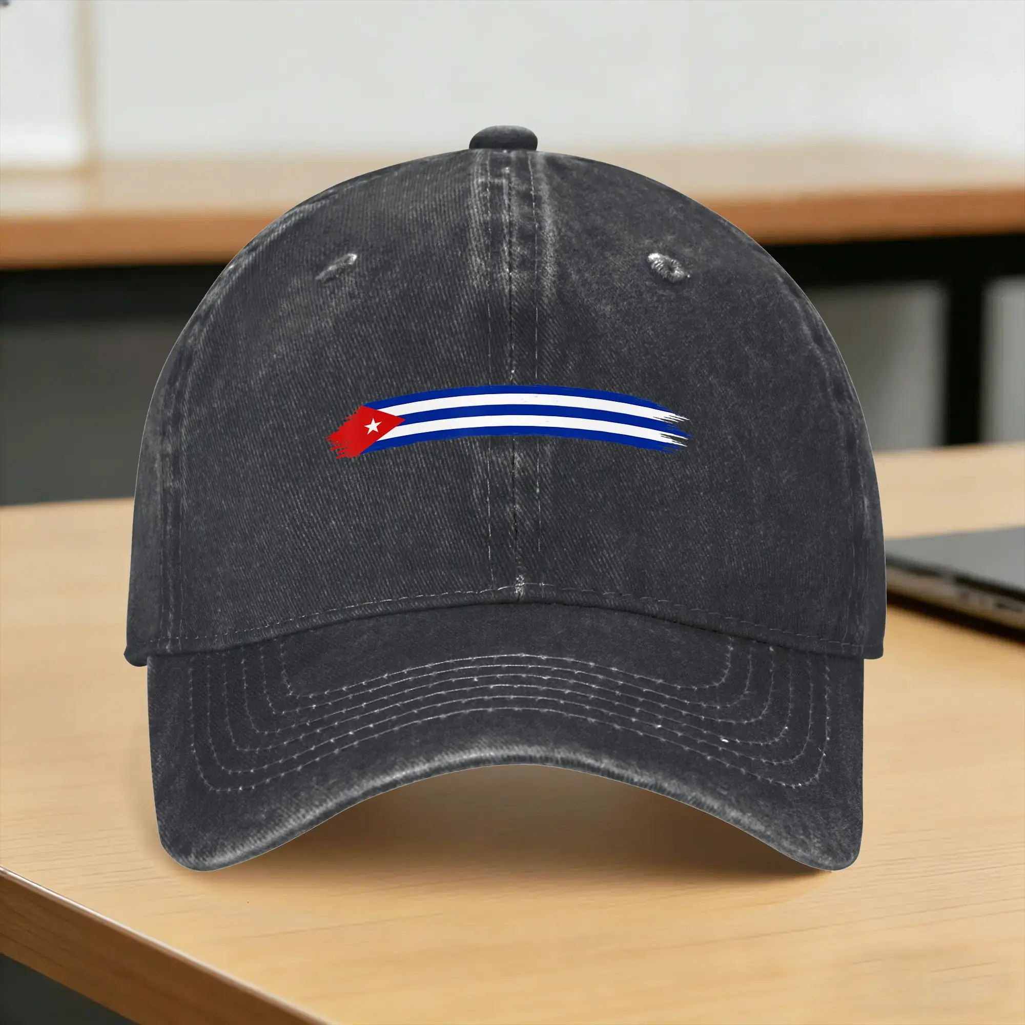 Cuba Flag  Cubano Baseball Cap Sun  Outdoor Gym Adjustable Washed Hip Hop Hats Women Men Fashion Custom Logo Snapback Cap
