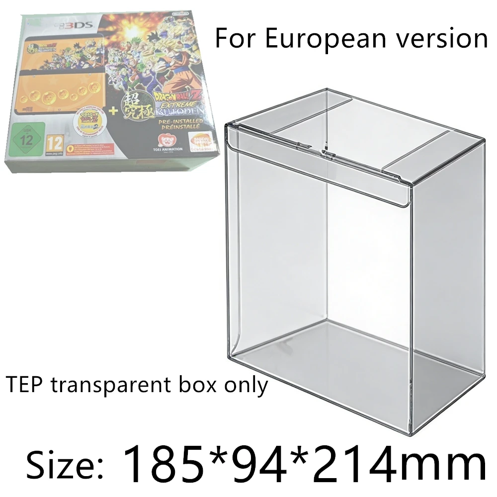Transparent Box Protector For New Nintendo 3DS Dragon Ball/NEW3DS Collect Boxes TEP Storage Game Shell Clear Display Case
