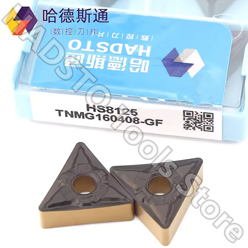 

TNMG160404-GF HS8125/TNMG160408-GF HS8125/TNMG160404-GF HS8225/TNMG160408-GF HS8225 HADSTO CNC carbide inserts Turning inserts