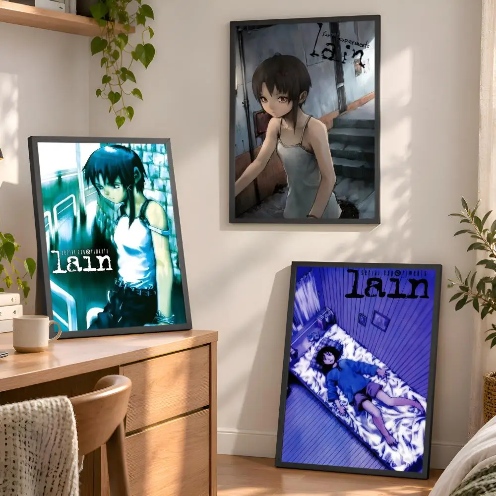 S-Serial Experiments Lain Poster Aesthetic Wall Art Bedroom Living Room Dorm Office Home Decor