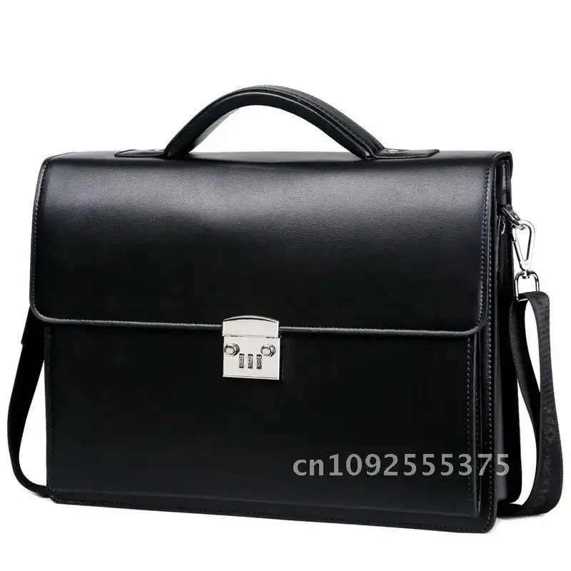 Genuine leather men's Crossbody Bag High Quality Business Briefcase Bag Shoulder Messenger Bags Office Handbag Laptop Briefcases