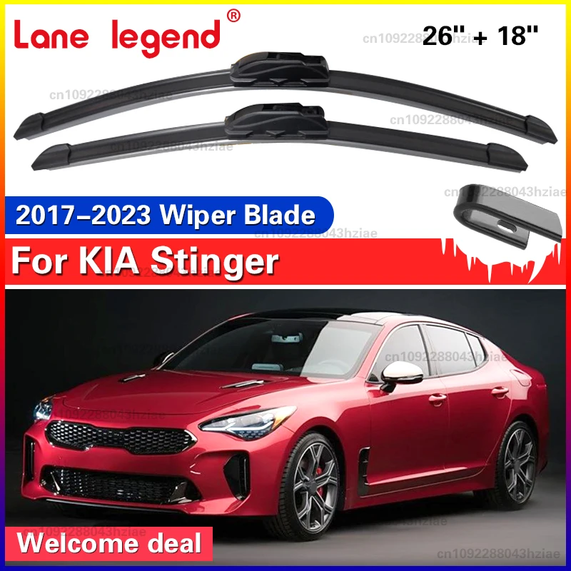 Für Kia Stinger 2017-2023 Frontscheibe Wischer Klingen 2 stücke Windschutzscheibe Fenster Zubehör 2018 2019 2020 2021 2022