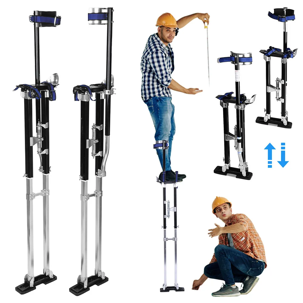 

Алюминиевые ходули 48-60 дюймов с регулируемой высотой для монтажа гипсокартона, покраски, работы на потолках, штукатурки, парадных костюмов