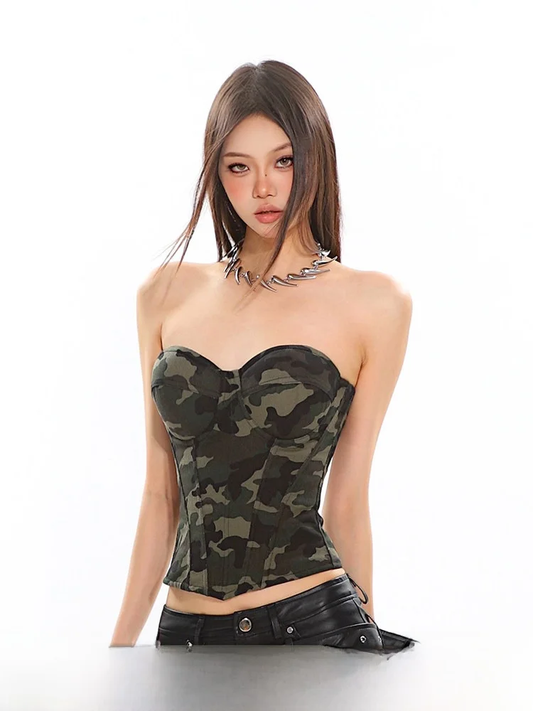 

Камуфляжный утягивающий топ-бюстье CCUP SPACE, женская нижняя одежда, осенняя мода, большие размеры, настраиваемый цвет, футболка