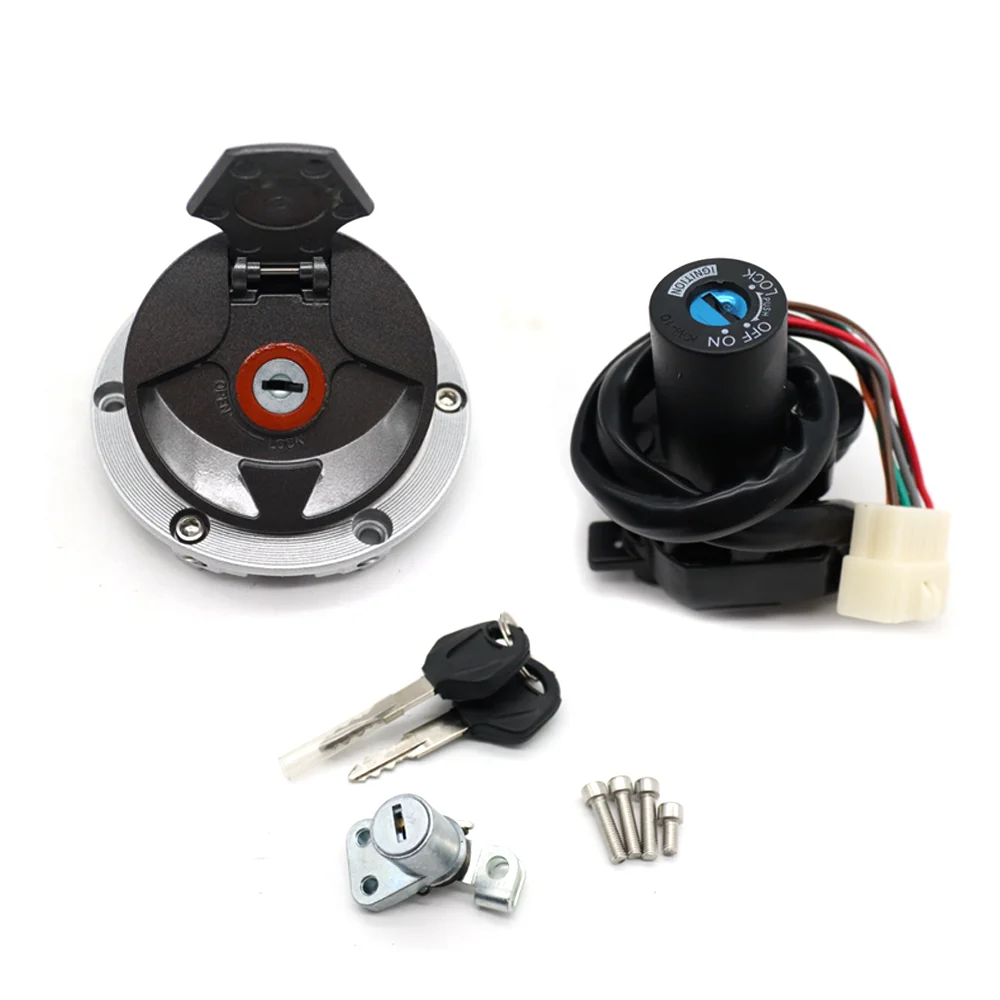 For Kawasaki EX250 EX300 Ninja 250 300 Z250 Z300 ER250 Z250SL ABS Motorcycle Ignition Switch Fuel Gas Cap Seat Lock Key Set