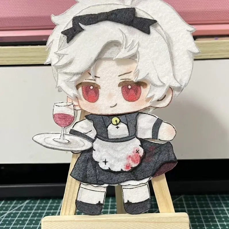 Porte-clés en tissu Non tissé, Style femme de chambre Sylus Love and Deepspace, produit fini fait à la main, décoration de sac, cadeau périphérique Anime