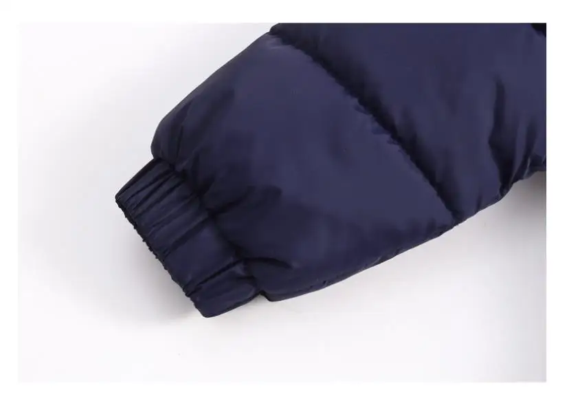 Neue doppelseitige Winter-Daunenjacke für Kinder, Jungen und Mädchen, mittellanger warme Mantel mit Bärenohren-Kapuze. – Detail 19