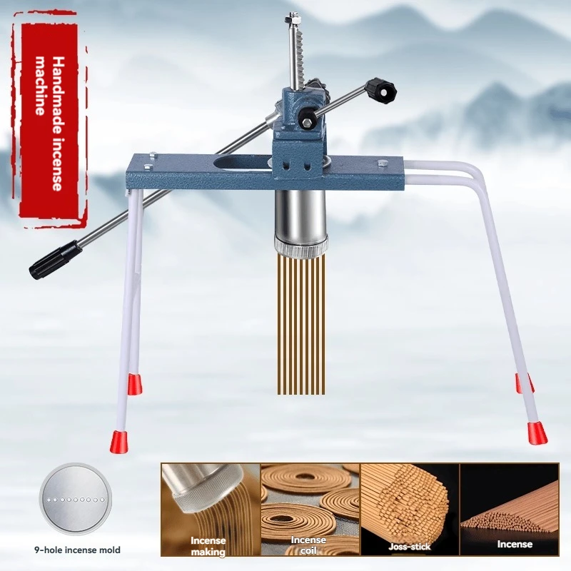 Manual Incense Extruder Machine - Hand Tool for Making Incense Sticks, Home Use Incense Making Supplies
