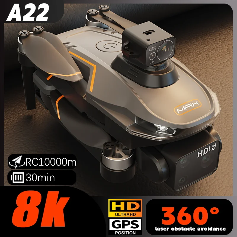 

Mini Drone Aerial Photography 360° Laser Obstacle Avoidance HD Image Transmission ESC Camera 8K Camera Drone 4 Axis Aircraft Toy