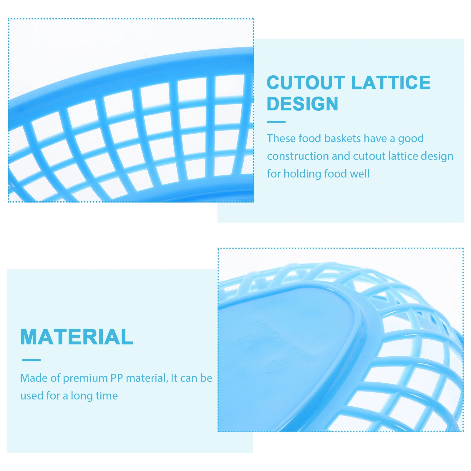 

12pcs Oval Food Baskets Plastic Fruit Plate Household Bread Basket Snack Serving Storage Kitchen Supplies Fried