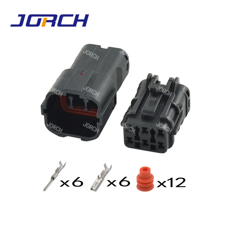 6Pin Way 2.0mm MG640337-5 MG610335-5 Auto Waterproof Black pa66 Male Female Connector Plug