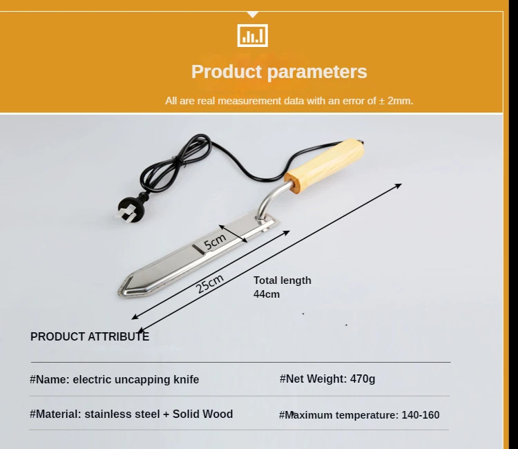 Outils pour l'apiculture, couteaux, chauffage électrique, coupe du miel, cire, type à température constante, ue UK US AU en option