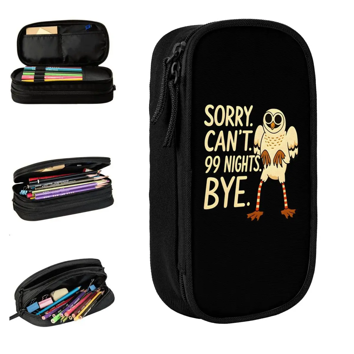 

Извините не могу 99 ночей, Bye In The Forest Пеналы с милой совой, геймерская коробка для ручек, большая сумка для хранения школьных принадлежностей, подарочные пеналы