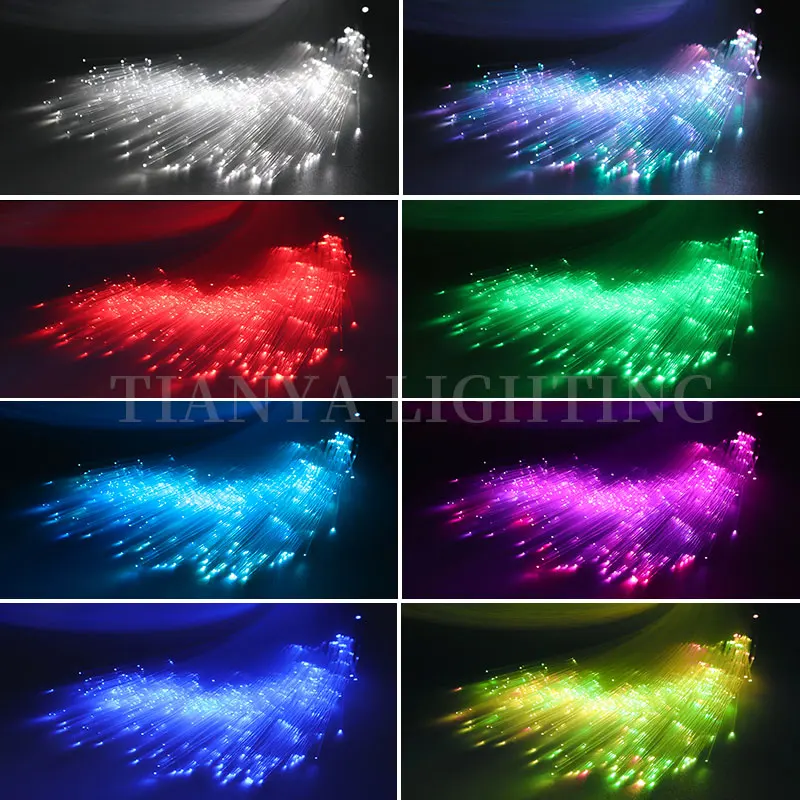 End Glow Fiber Optic 0.5mm 0.75mm 1mm/2.5mm PMMA Plastic Cable Star Ceiling Diy Starry Sky Effect For Car Home Interior Decor