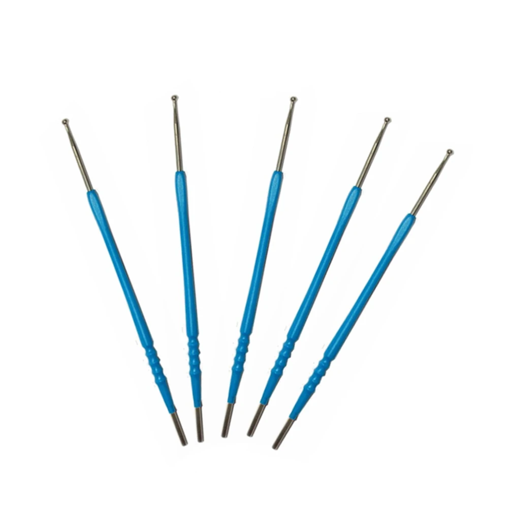 5pcs packing Wholesale Electrosurgical 3mm ball electrode 150mm*2.36mm,dia=3mm ball disposable esu cautery pencil