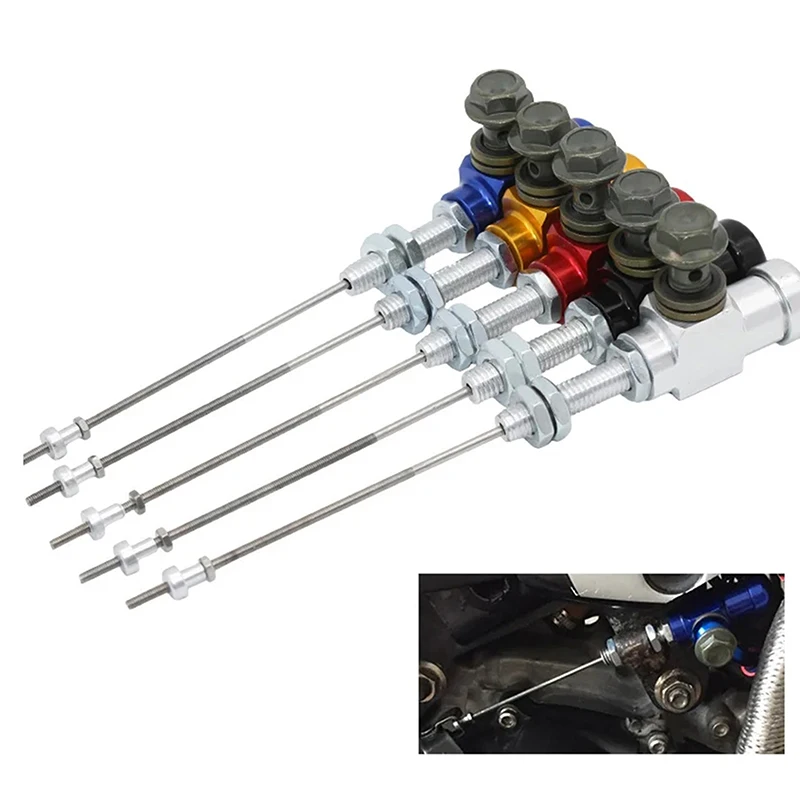 New 1 Set Motorcycle Hydraulic Clutch Performance Brake Master Cylinder Rod System Universal Efficient Transfer Pump