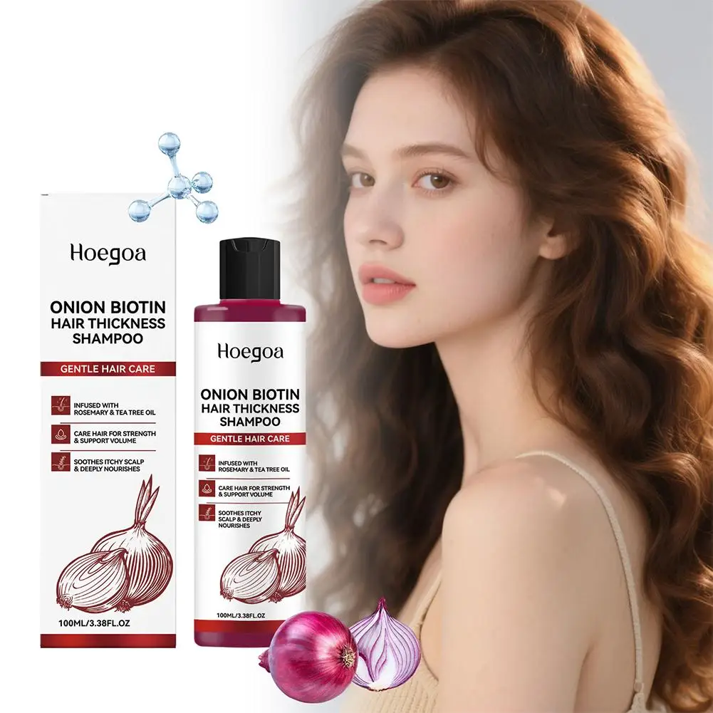 Hoegoa Onion Biotin Shampoo Anti Hair Loss Growth Treatment Voluminous Moisturizing Sulfate Free Hair Care for All Hair Type