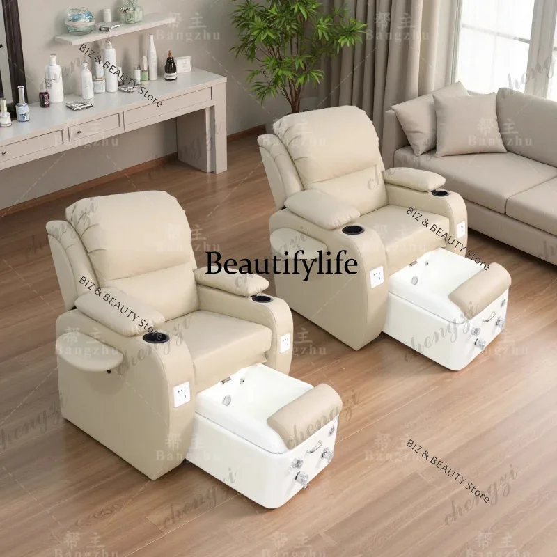k182  High-end Intelligent Manicure Table Multi-functional Sofa Foot Bath Massage Manicure Table Beauty Pedicure Furniture