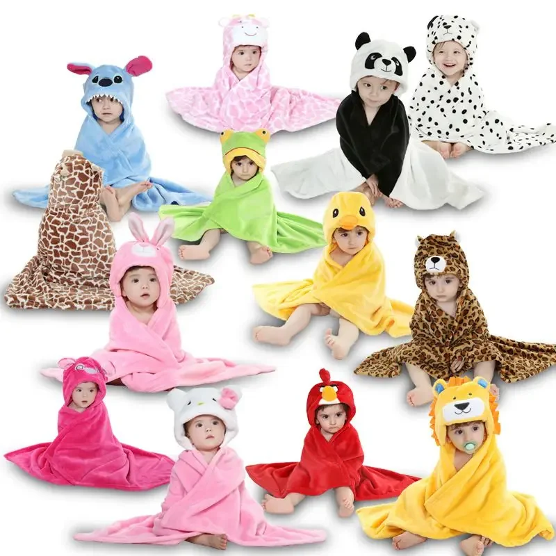 

Flannel Infant Gown Loungewear Anime Baby Boy Girl Pajamas Newborn Animal Sleepwear Hooded Bathrobe Towel for Babies 0-24 Months