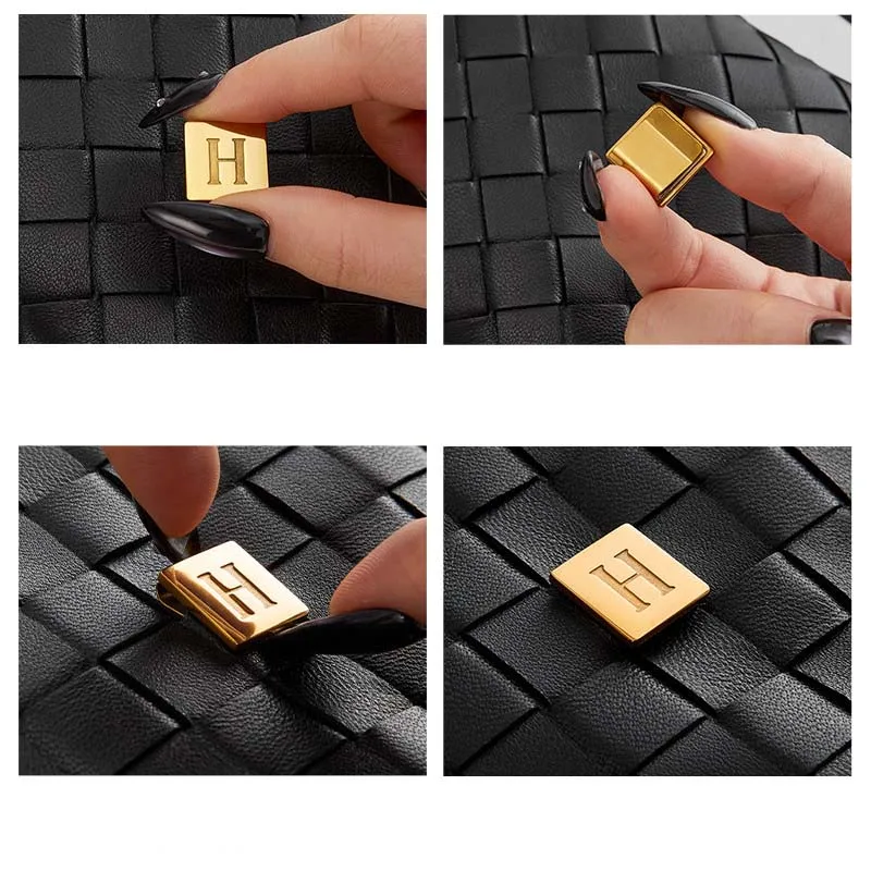 Letter Decoration Buckle For Woven Bags Handmade Diy Small Gold Buckle Durable Fashion High-quality Love Letter Bag Accessories