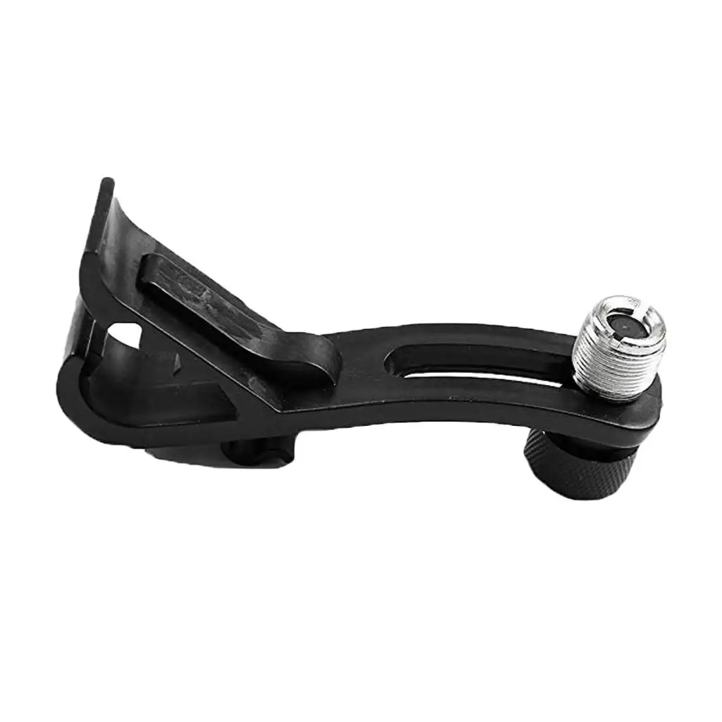 1pc Drum Mount Microfoon Klemhouder Percussie Accessoire - Zwart