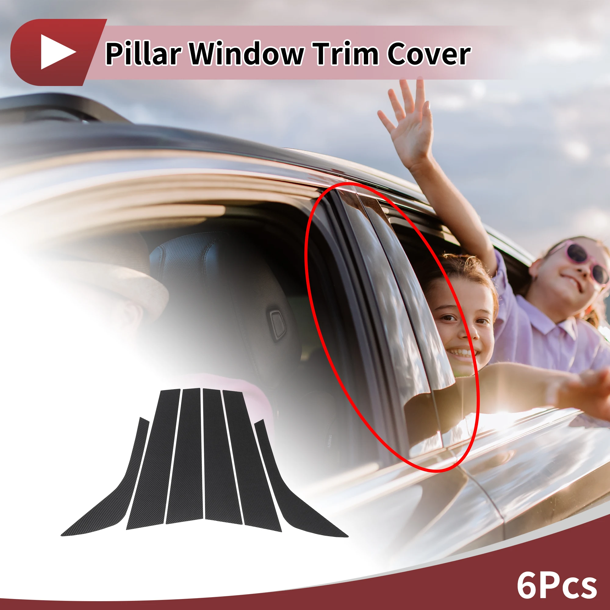 

Motoforti дверная стойка, оконная отделка, передняя задняя левая и правая стойка, дверная внешняя крышка, 6 шт.