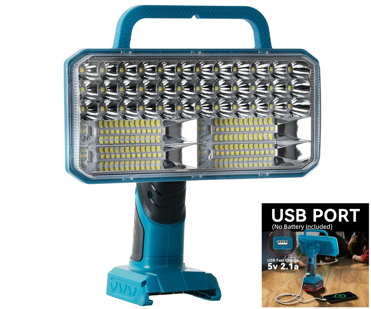 40W 4200LM For Bosch 18V GBA/GBA ProCORE Battery LED Work Light 3 Brightness Modes USB Wireles for Camping Etc (No Battery)