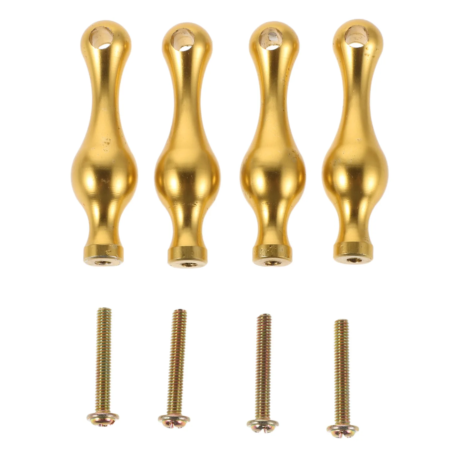 4Pcs Metal Furniture Post End Caps Gold Decorative Cabinet Railing Brackets Shelf Spindles Glass Railings Serving Cart Hardware