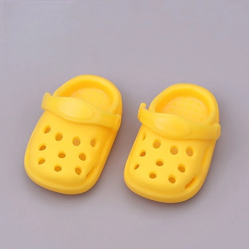 Labubu – sandales de plage d'été pour poupée Labubu de 17cm, chaussures à Mini trous V1 V2 V3, accessoires pour vêtements, jouets pour enfants, cadeau d'anniversaire