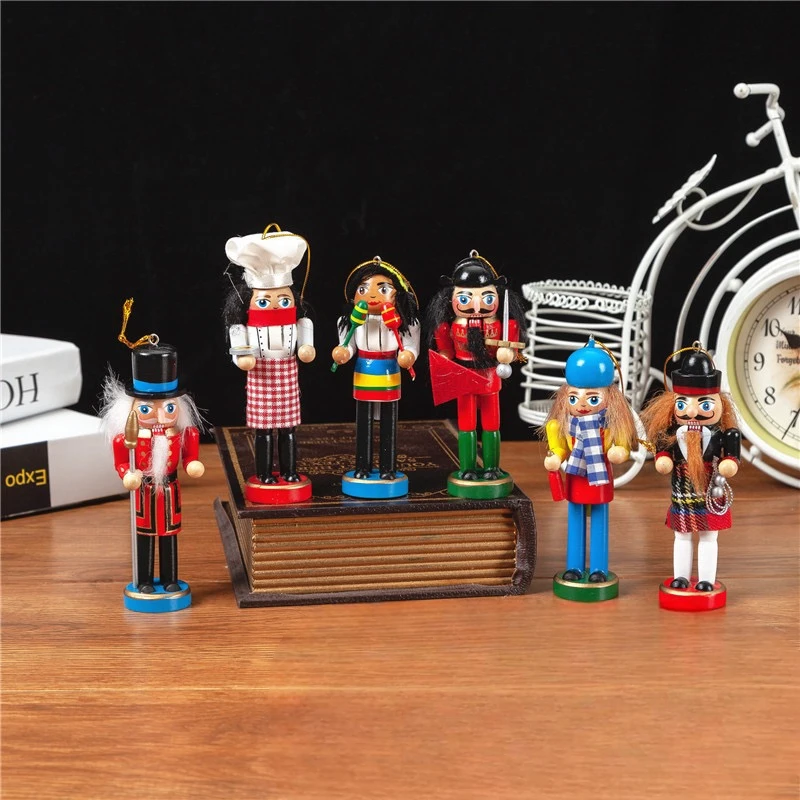 

Новый набор подвесок в виде кукольного солдата «Щелкунчик» 12 см для внешней торговли