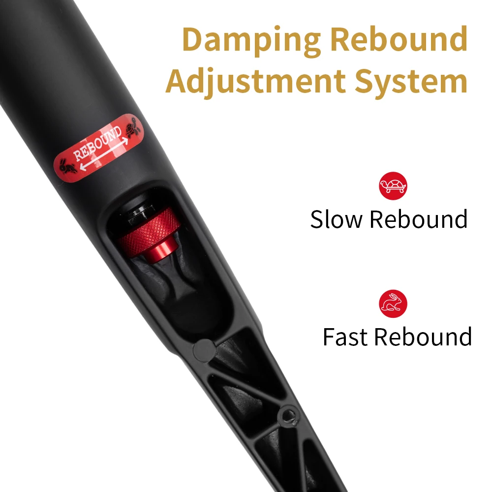 Zoom Road Bicycle Air Fork 120x100mm 50mm Travel 700C Damping Adjustment  Shock Aluminum Alloy For Gravel Bike New Front Fork view 3