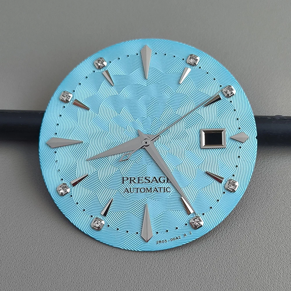 High quality cocktail dial 28.5mm and 35mm S dial with stone studs and radiating sun pattern suitable for NH35 movement accessor