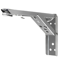 8/10/12/14Inch Adjustable Shelf Holder Steel Shelf Bracket Wall Mounted Table Bench Bracket for Living Room Kitchen Room Balcony