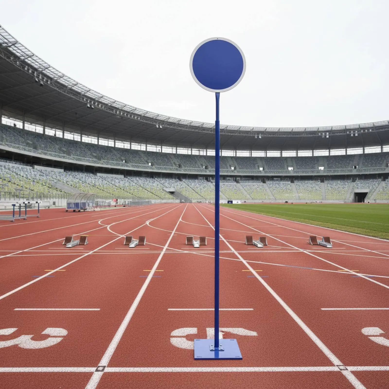 

Athletics Starting Podium Anti-Slip Track Starting Stand Mobile Referee Stand Stable Base