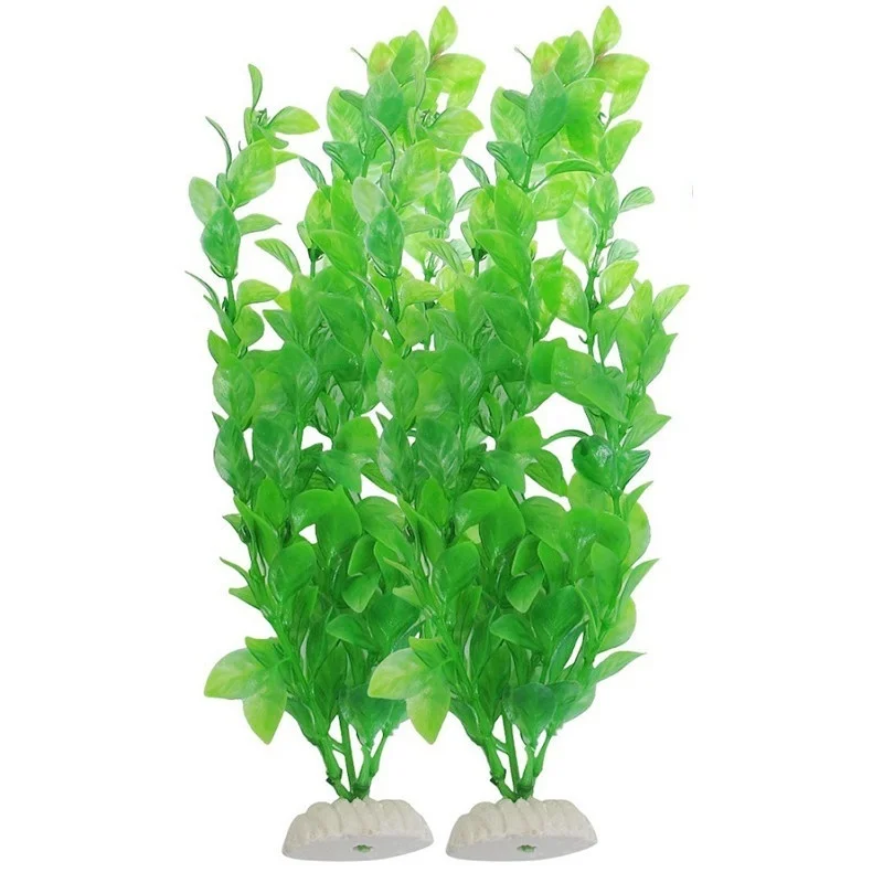Plastic Aquarium Decorations Green Artificial Plastic Plant Grass for Fish Tank Aquarium Ornament Decor Pet Fish Supplies