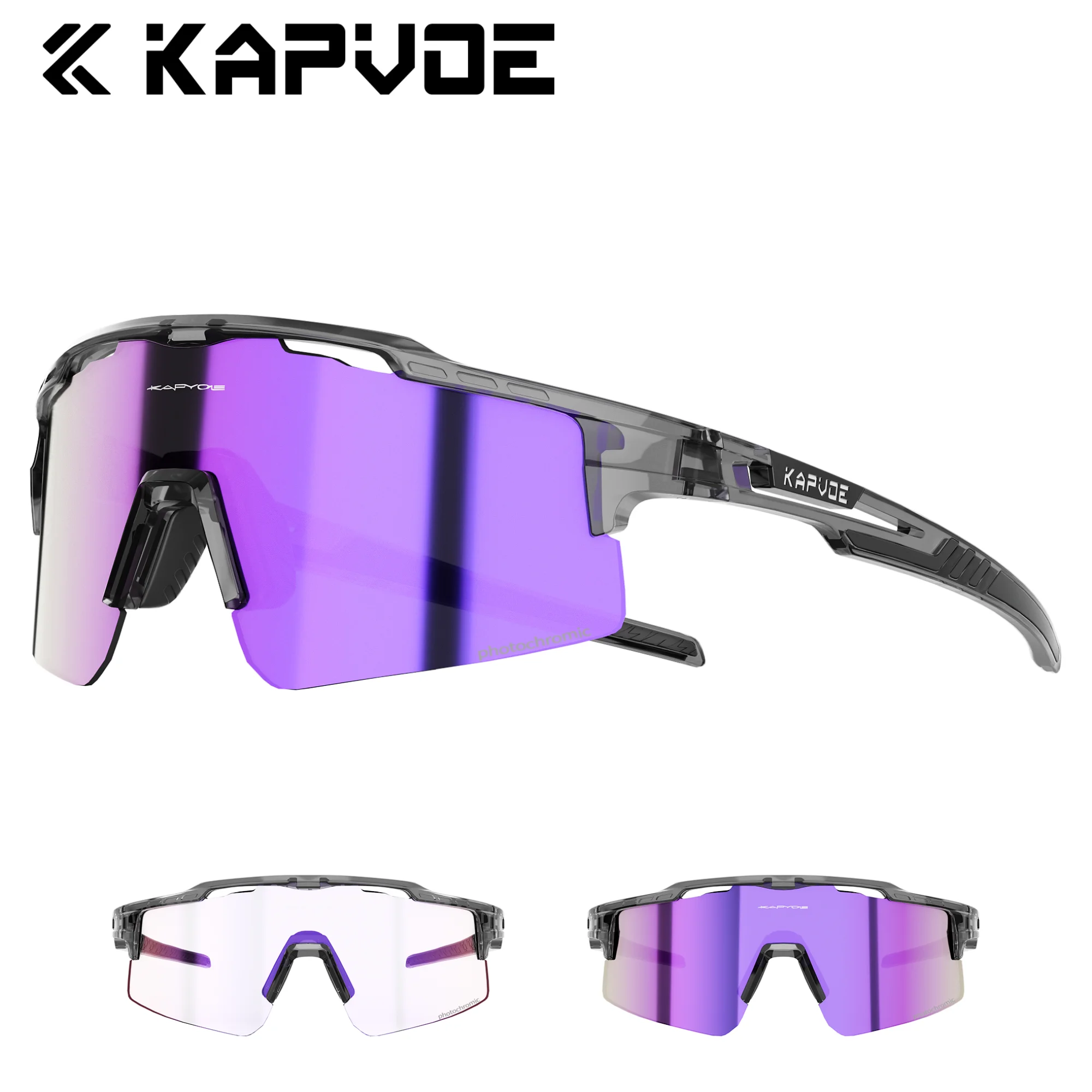 

Kapvoe фотохромные велосипедные очки, спортивные солнцезащитные очки для мужчин и женщин, скоростные дороги, Mtb, горный велосипед, велосипедные очки, очки 2025