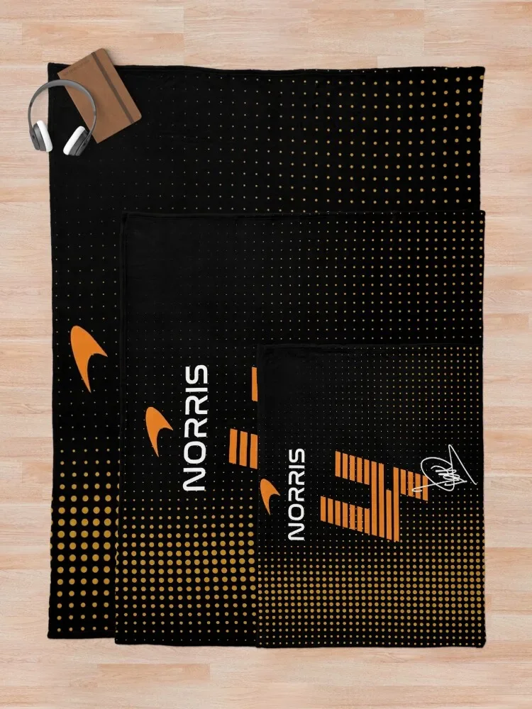 Lando Norris - Retro_Art 던지기 담요, 장식 플란넬 원단 비치 담요