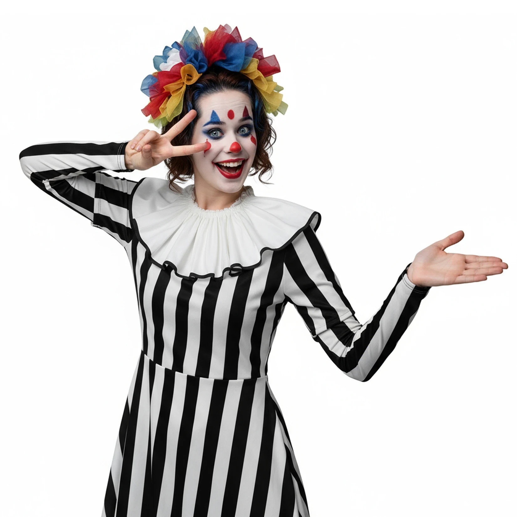 إليزابيث الفيكتوري الرقبة كشكش طوق هالوين مهرج المهرج طوق عصر النهضة زي الملحقات #1