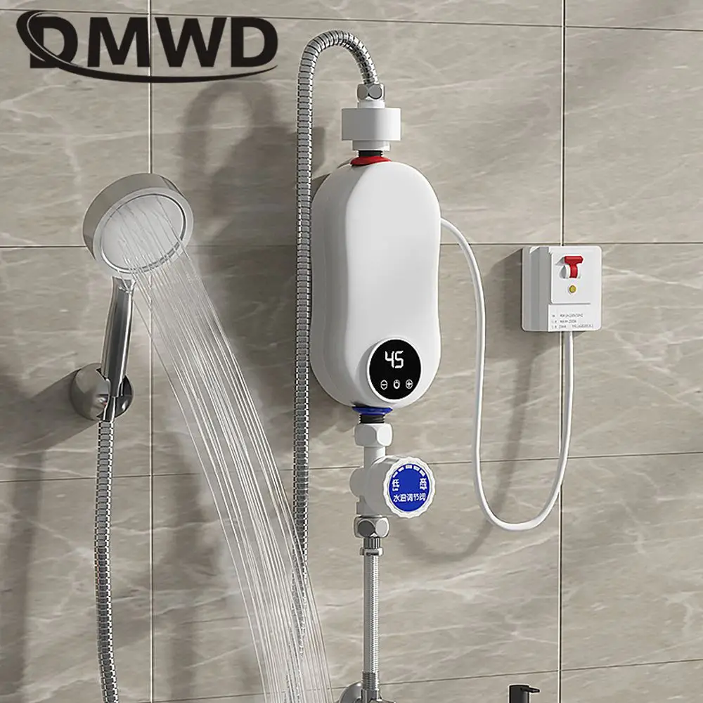 DMWD 110/220V Electric Instant Hot Water Faucet Heating Machine Kitchen Bathroom Heater Thermostatic shower Quickly Heating