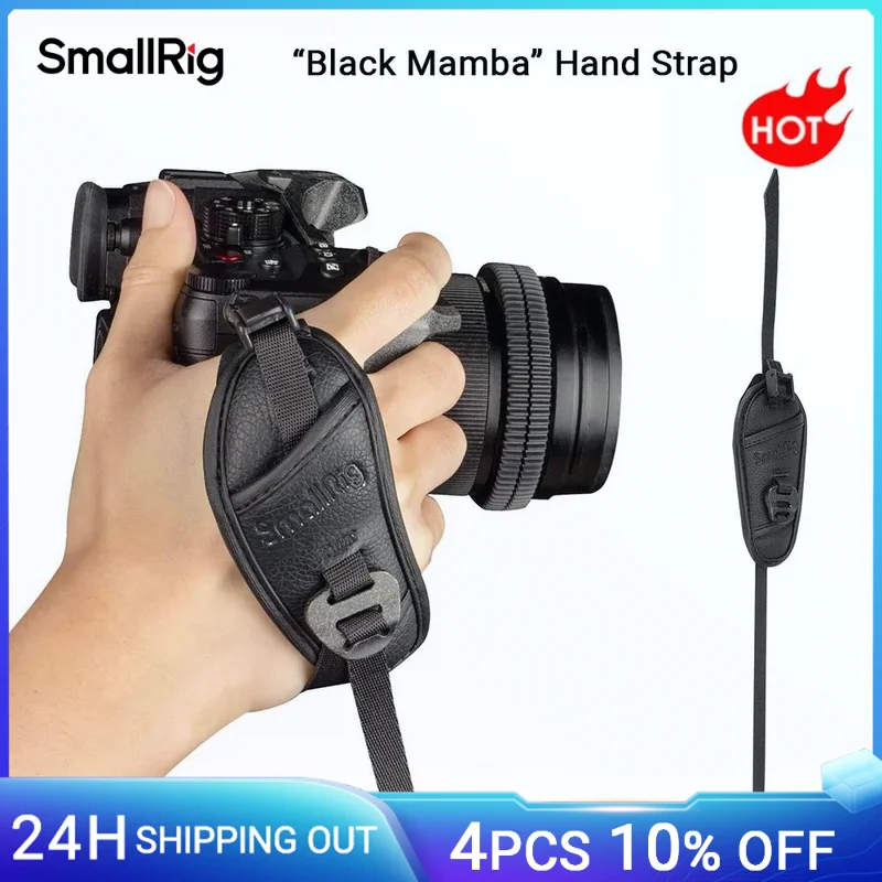 

SmallRig Camera Cage Wrist Strap Hand Strap with Quick Adjustable and Detachable Design Secure Grip for Camera Cage Handle -3848