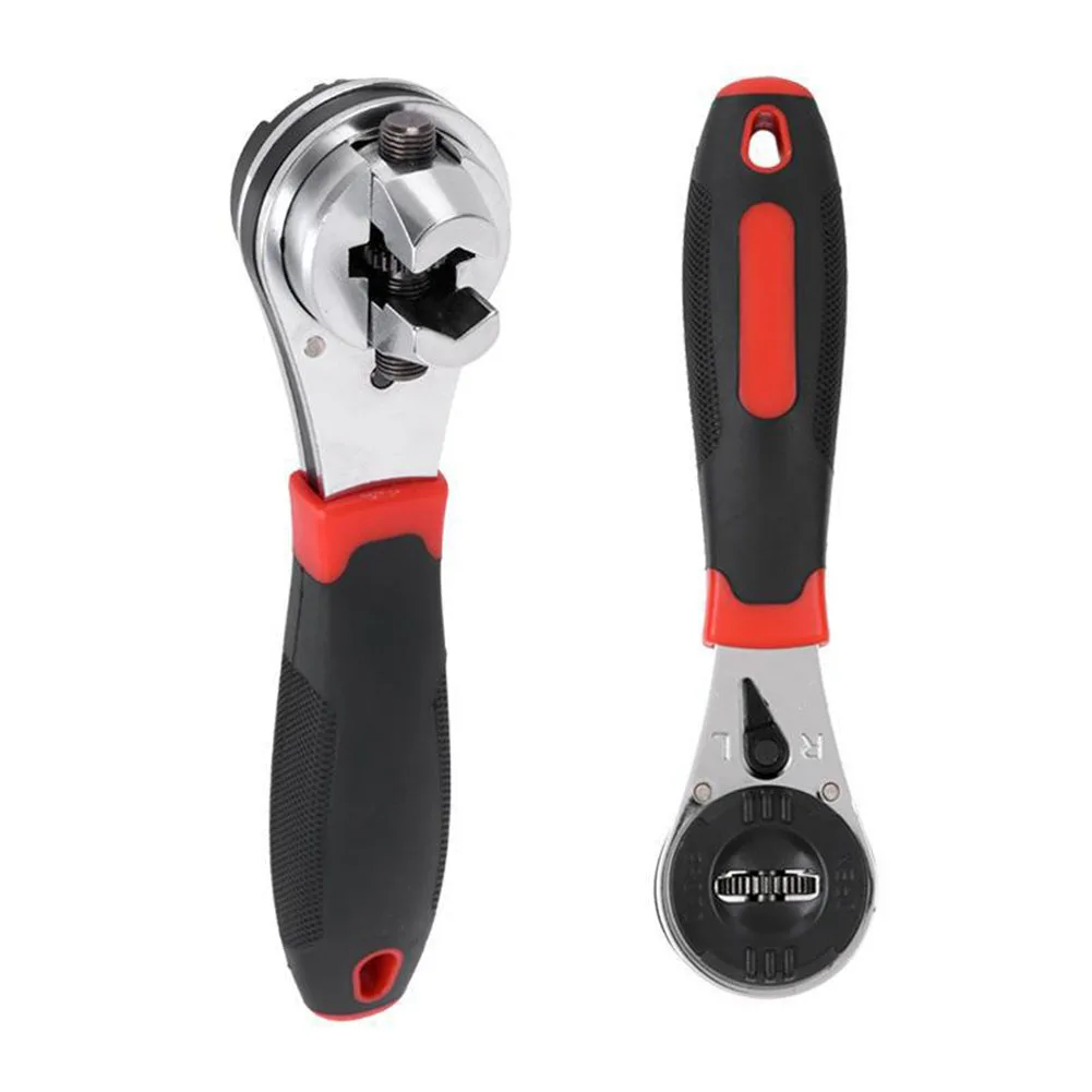 Precision Adjustable Ratchet Wrench for 6 mm to 22 mm and 1/4 inch to 7/8 inch Nut Bolt Applications in Manufacturing