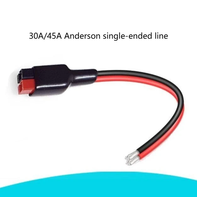 30A Ander Connector Cable Solar Male to Female Connection Cord 12AWG Outdoor Energy Storage Electric Vehicles Power Adapter 1pc