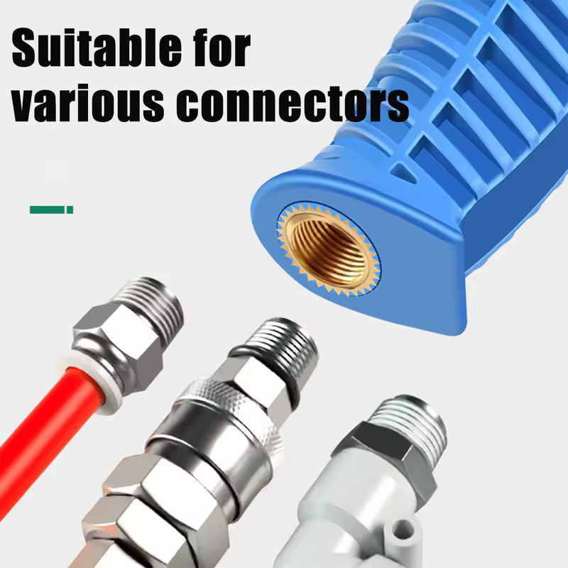 Air Blow Gun,High Flow Air Blower Gun for Compressor with Angled Bent Nozzle,Three Colors to Choose from,Short style - Image 3